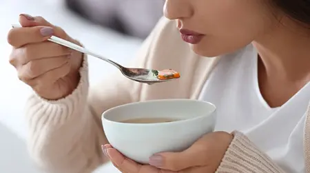 Avoid Cold Foods:  Prevents symptom trigger worsening 