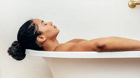 Oatmeal Bath:  Calms itching and inflammation 