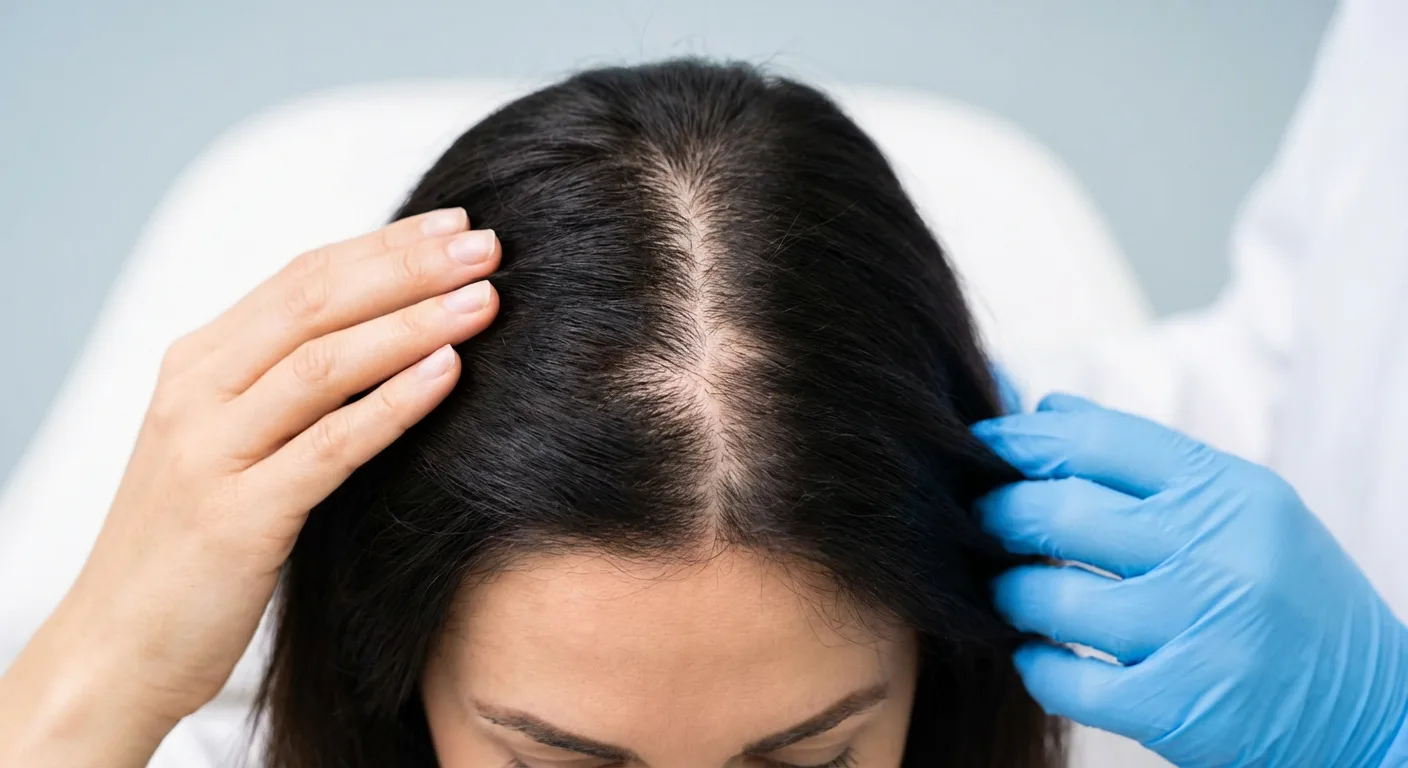 sign of female pattern hair loss