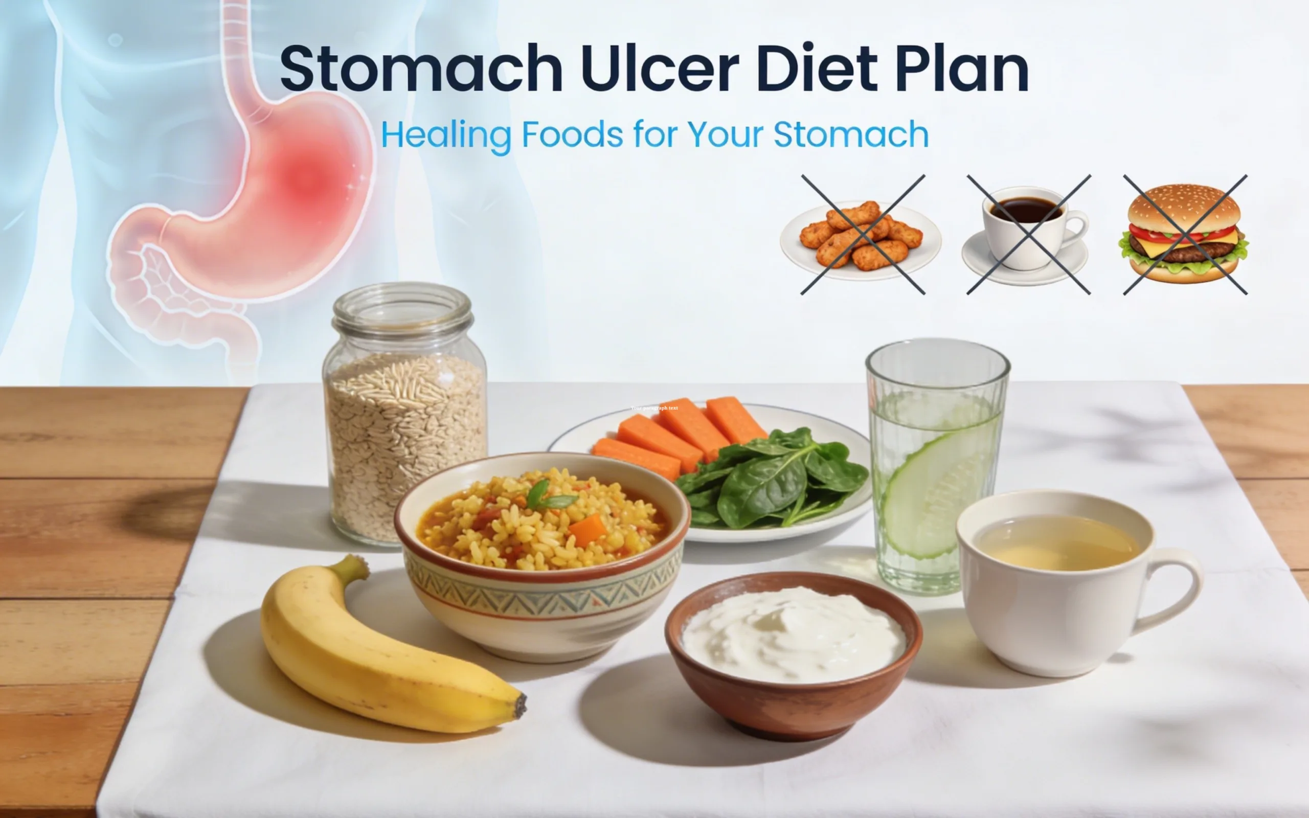 Ulcer diet plan — foods to eat and avoid for stomach ulcer healing by PDM Homeopathy Hospital